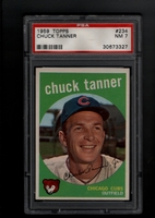 1959 Topps #234 Chuck Tanner PSA 7 NM CHICAGO CUBS